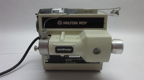 Milton roy 6000 psi minipump metering pump 92014901 w/bodine nsi-33r gearmotor for sale