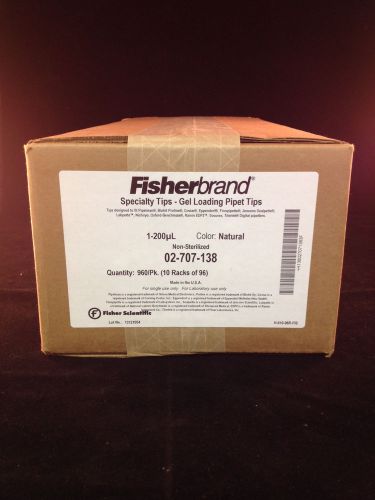 Fisherbrand 02-707-138 Specialty 1-200uL Tips Gel Loading Pipet Tips 960/Pk.
