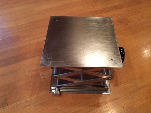 VWR Lab Jack / Lift, 12&#034; x 12&#034;, Stainless Steel Great Condition