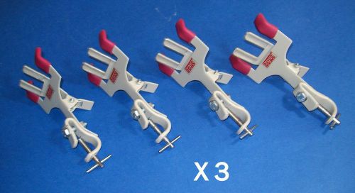 Burette clamp lot of 12, burette holder,clamp fisher type12 pc, lab equipments for sale