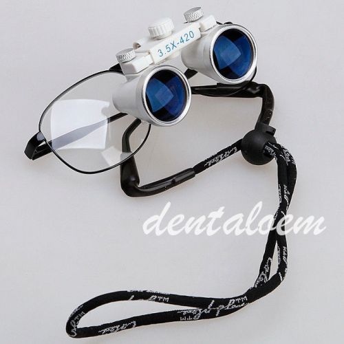 New Dental 3.5X-420 Loupe Binocular Magnifier Lens Glasses Magnifying medical A+