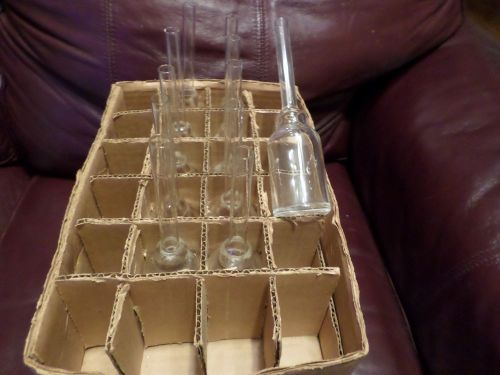 Vintage Pyrex Lab or Chemistry Glass Testube Bottles 60 ML Set of 11 w/Box