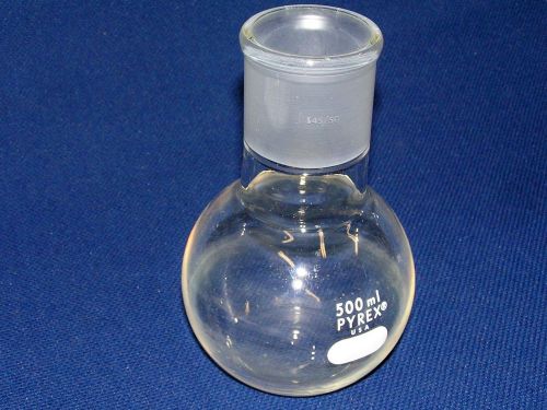 Pyrex 500 ml Flat Bottom Flask, 45/50 Top Joint