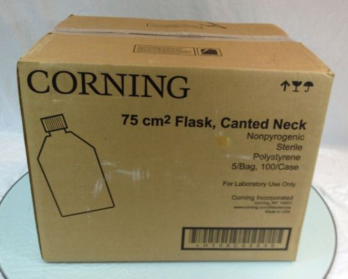 Corning® 75cm? canted neck cell culture flask case of 100 430641 for sale