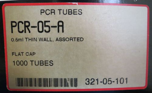 Axygen 0.5 mL PCR Tubes w/ Flat Cap Assorted Colors  PCR-05-A Qty 1000