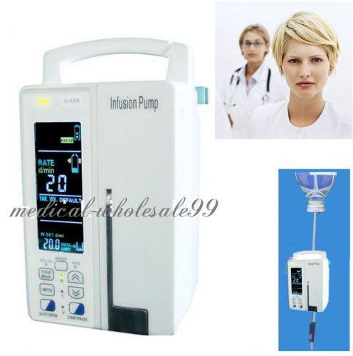 new ce LCD Medical Infusion Pump with Voice Alarm ml/h or drop/min IV &amp; KVO