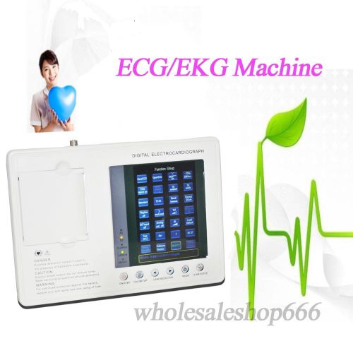 2014 New 12-lead Digital 3-channel Electrocardiograph ECG/EKG Machine