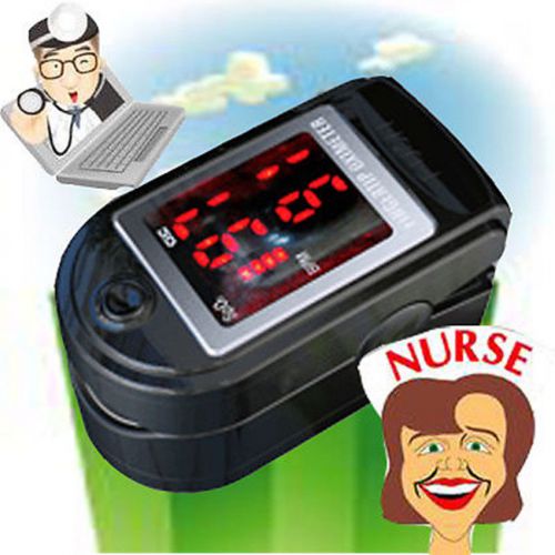 Factory Sale ! ! LED Fingertip pulse oximeter spo2 monitor Home care 7-12 to USA