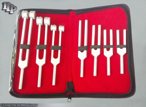 7 Tuning Forks Set Medical Surgical Chiropractic Physical Diagnostic instruments