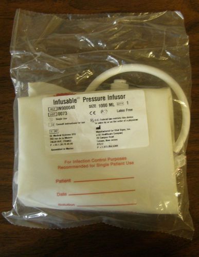 Vital signs in-9000 infusable pressure infusor, 1000ml, cs for sale