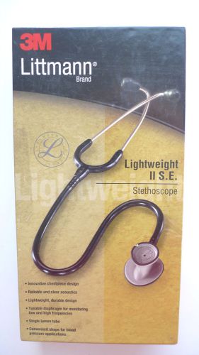 3m littmann lightweight ii s.e. stethoscope burgundy tube 28 inch 2451 for sale