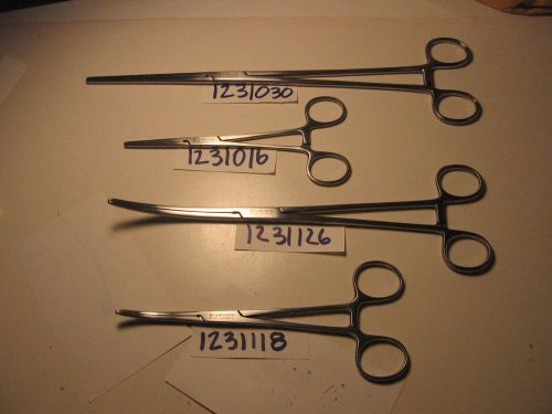 ROCHESTER PEAN FORCEP SET OF 4 (1231126,1231030,1231016,1231118)