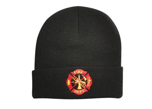 Rothco Embroidered Watch Cap - Embroidered Fire Department Logo - Firemans Cap