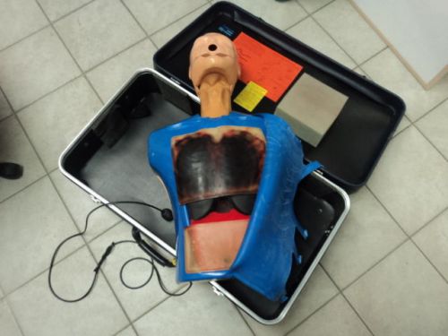 ARMSTRONG MEDICAL AMBU SIMULATOR II CPR MANIKIN NURSING EMT TRAINING TRAINER