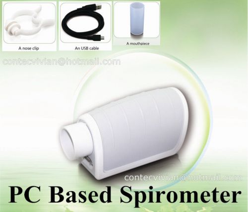 Forced vital capacity spirometer,pc based respiratory lung function volume vc for sale