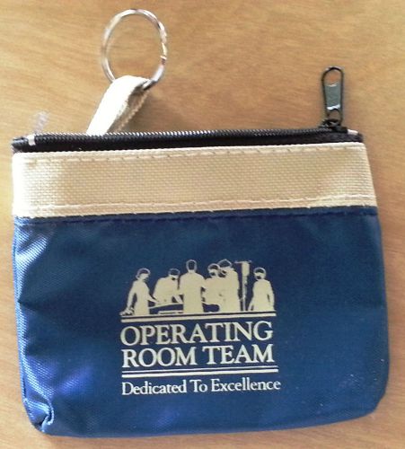 Operating Room OR Team Dedicated to Excellence Zippered Coin Purse Key Ring