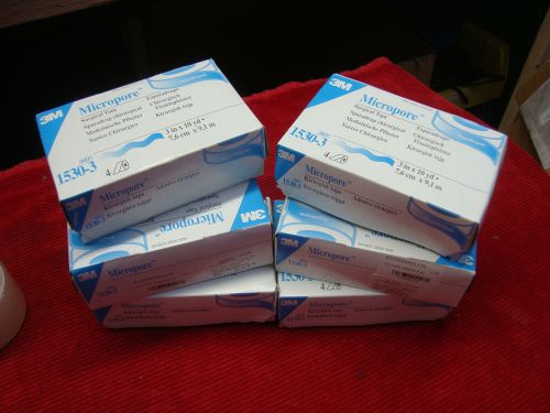 24 Rolls Micropore 3&#034; Surgical Tape 6 Boxes of 4 Rolls Each