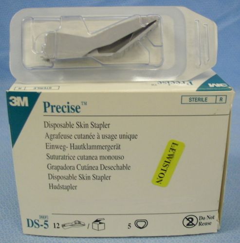 1 Box of 12- 3M Precise Disposable Multi-Shot Skin Staplers #DS-5