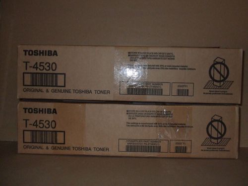 2  TOSHIBA T-4530 BLACK TONER