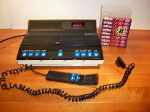 Dictaphone 2870 Stardard Cassette Dictation Recorder Transcriber W Hand Control