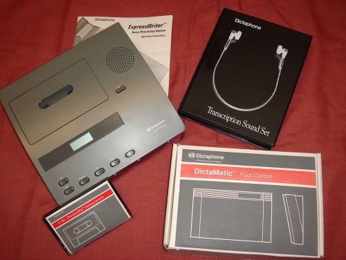 Dictaphone ExpressWriter 2740 Standard Cassette Transcriber w/ Footpetal/Headset