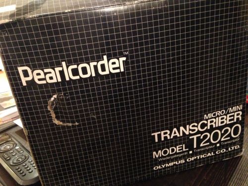 Olympus Pearlcorder Micro Transcriber model T2020! *New with Pedal!*