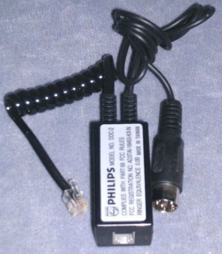 Philips DDC-2 telephone recording/transcription adapter