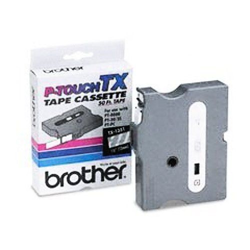 Brother BRTTX2311 Black on White 1 2&#034; Tape