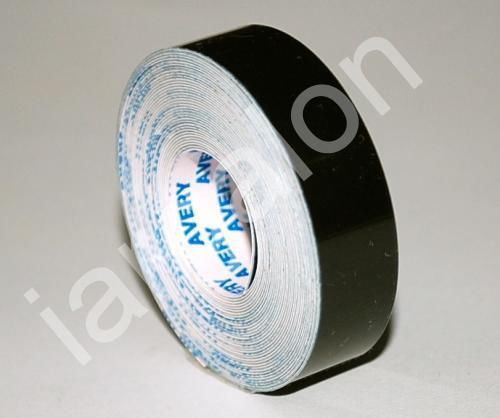 Avery Embossing Tape Glossy Black 1/2&#034; x 12 Ft NEW Label Labeling