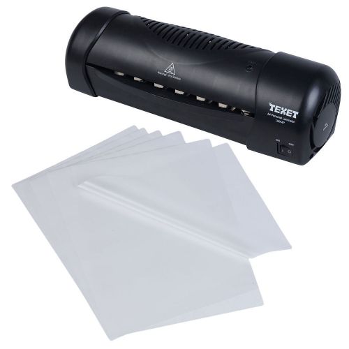 Texet home office personal a4 hot laminator &amp; 50 - a4 laminating machine pouches for sale
