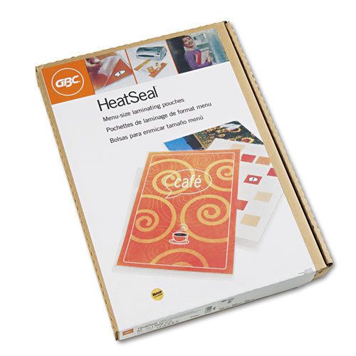 GBC HeatSeal LongLife &#034;Menu&#034; Laminating Pouches 10 mil 11.5 x 17.5, 50/Box