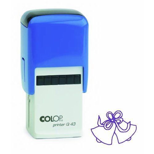 COLOP Printer Q43 Bells Picture Stamp - Violet