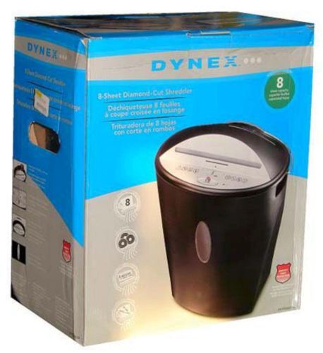 Dynex 8 sheet diamond cut paper shredder dx-ps08dc09 for sale