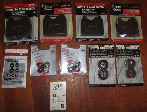 Lot of smith corona h 21000 &amp; h21025 plus extras lift off tape, correcting ribbo for sale