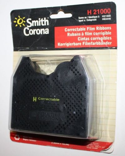 NIB NEW Smith Corona Correctable Film Ribbons H21000 H21500 H63446 2 Pack BLACK