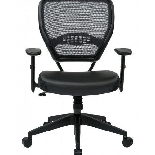 Office Star Space Professional Air Grid Back Managers Chair Leather Tilt Control