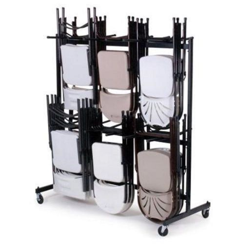 Rolling Folding Chair Hanger Holds 84 Metal Folding Chairs Organize Space Saver