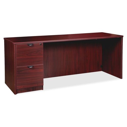 Lorell llr79026 prominence series mahogany laminate desking for sale