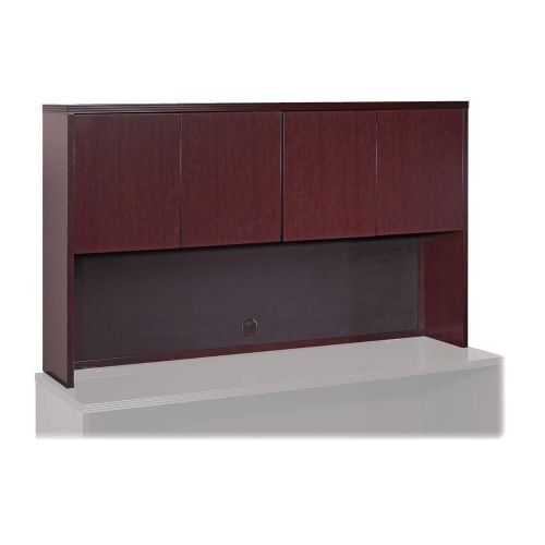 Lorell LLR87814 Mahogany Hardwood Veneer Desk Collection