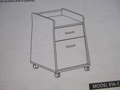 Techni mobili  rta-s13-w-ash20 mobile rolling wood panels file cabinet msrp $124 for sale