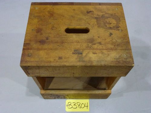 Antique bell system step stool for sale