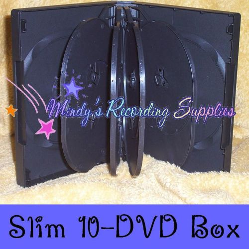 Premium Slim DVD Box Case for 10 Ten discs Movie Box