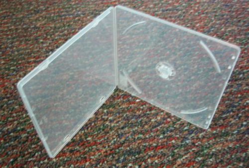 200 NEW SUPER CLEAR 5MM SLIM POLY CASES w/SLEEVE HM5