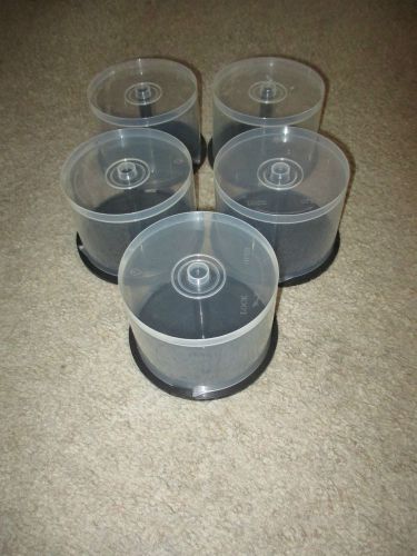 50 Disc Cake Box Storage Container, CD DVD Premium Beehive Cakebox, LOT OF 5