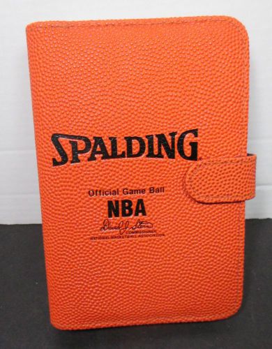 NBA Spalding Ball David J Stern Calendar Address Book Basketball Rubber Front