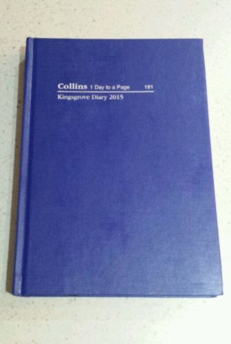 Collins Debden 2015 A5 Diary Day To A Page Kingsgrove 181 Hard Cover-Free Post