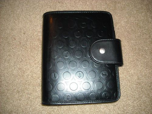 BLACK COMPACT FRANKLIN COVEY PLANNER/ORGANIZER &#039;365&#039;--7.5&#034; x 6&#034; !!!