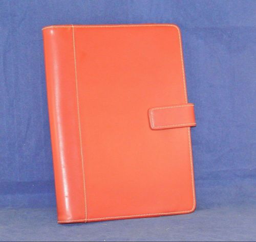 CLASSIC Simulated Leather Franklin Covey Wire-bound Planner Cover - RED
