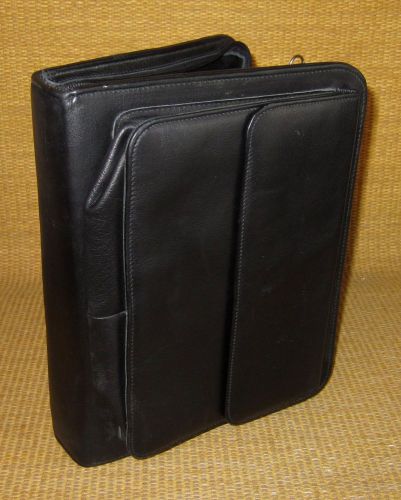 Classic 1.5&#034; Rings | Black LEATHER FRANKLIN COVEY/Institute ZIP Planner/Binder