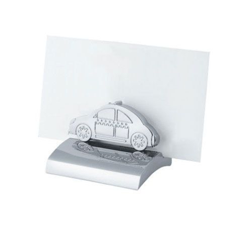 Office Desk Chrome Metal Business Card Display Holder Taxi Car